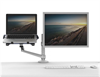 Wergon - Apollon - Justerbar skärm och bärbar hållare - Skärm Max 32"/ Laptop Max 15,6" - Silver